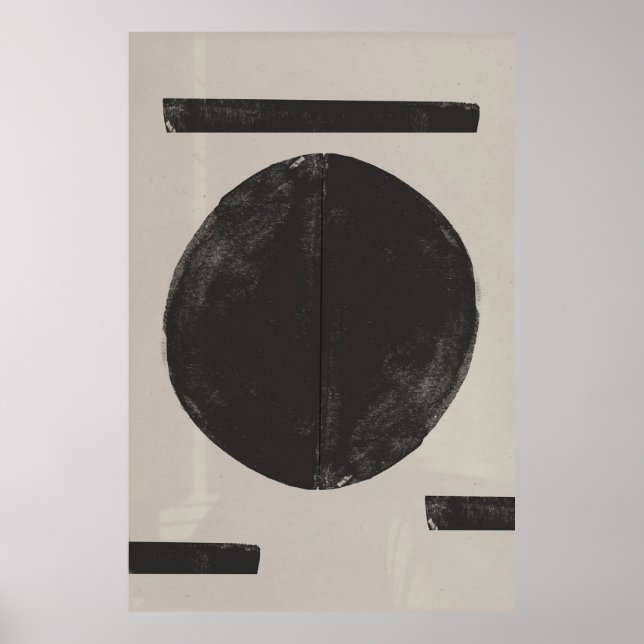 Poster Abstrait japonais (Devant)