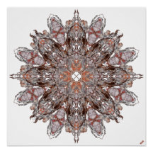Poster Abstrait Mandala No. 3