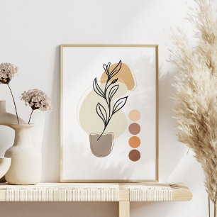 Poster Abstrait moderne, Contemporain, Elegant Boh