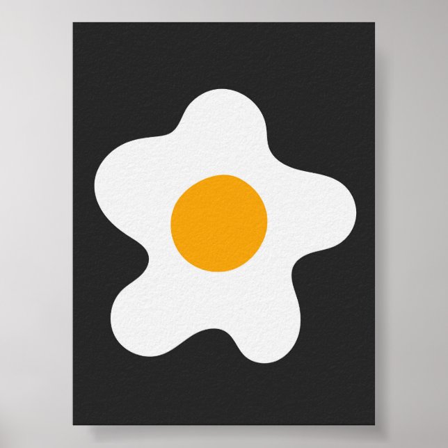 Poster Abstrait Omelet Egg Art Moderne (Devant)