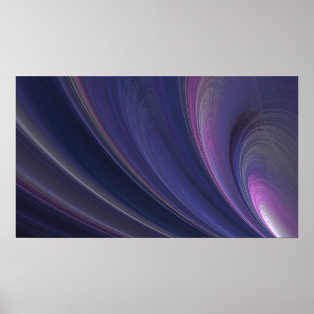 Poster Abstrait Rainbow Swirl (Devant)