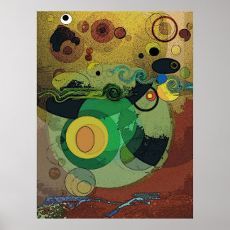 Poster Abstrait - Sous la mer