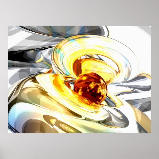 Poster Abstrait Supernova (Devant)