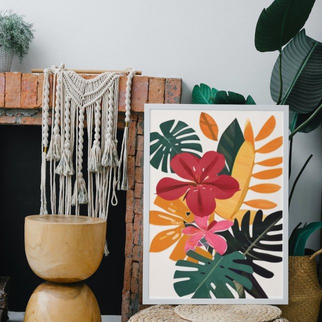 Poster Abstrait Tropical Wall Art Home Decor (Créateur téléchargé)