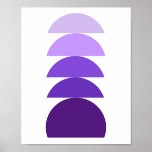 Poster Abstrait violet moderne
