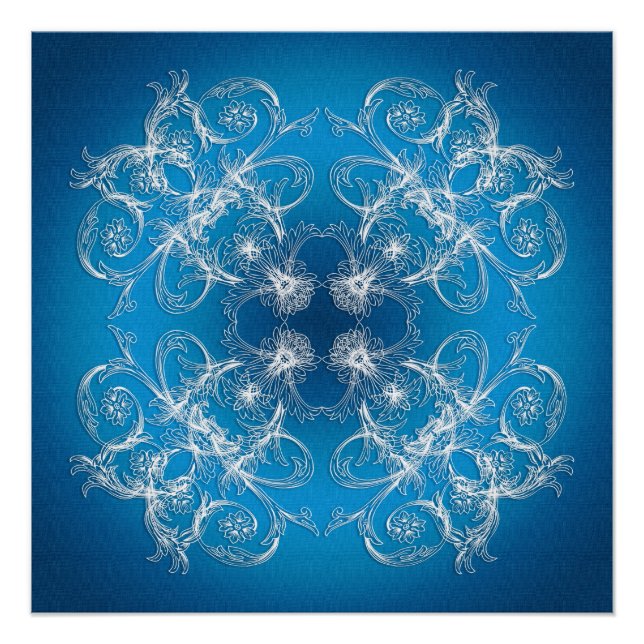 Poster Abstraite texture dégradé de style baroque. (Devant)