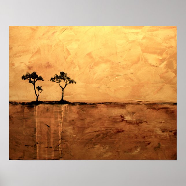 Poster Acacia Tree 16 x 20 par Ben Walker (Devant)