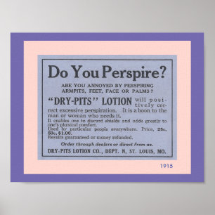 Poster Accessoires de salle de bain : Amusant déodorant V