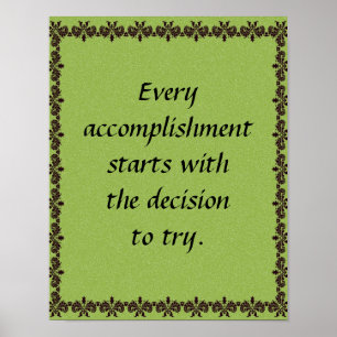 Poster "Accomplissement"