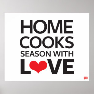 Poster Accueil Cuisiniers Saison Avec Amour