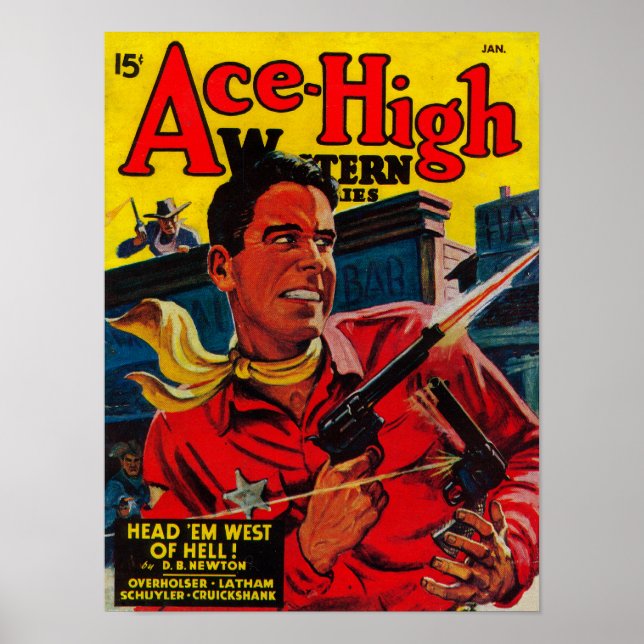Poster Ace High Magazine Cover 3 (Devant)