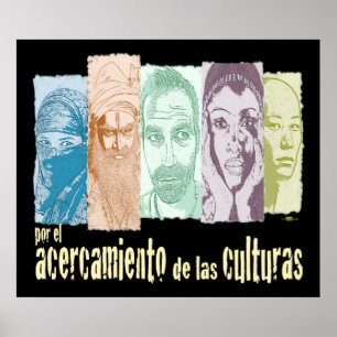 Poster Acercamiento de las culturas.
