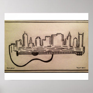 Poster "Acoustic Skyline" (16,50 po x 11,00 po)