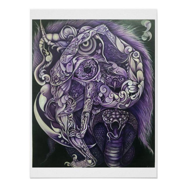 Poster acrobatique dans la forêt nationale (Devant)