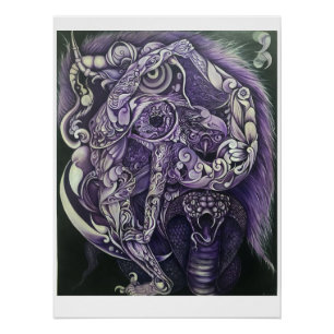 Poster acrobatique dans la forêt nationale