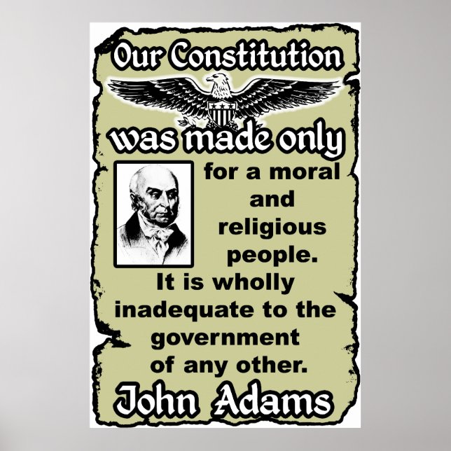 Poster Adams : Notre Constitution (Devant)