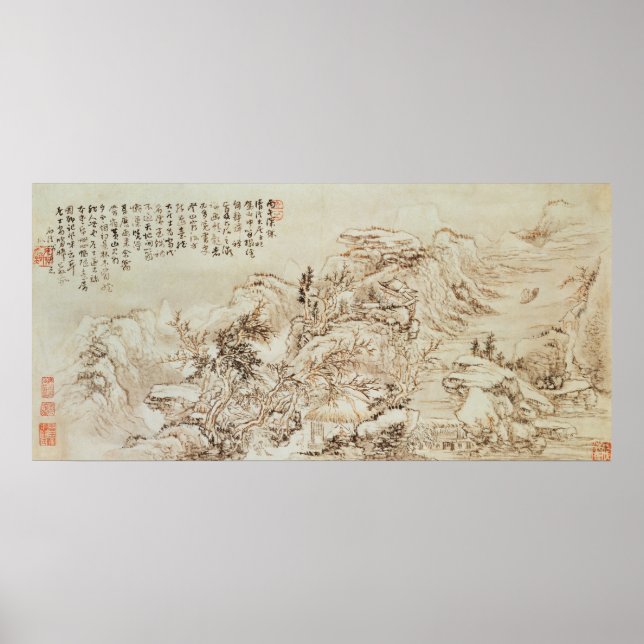 Poster Add 331 Mountain view, possibly 17th century (Devant)