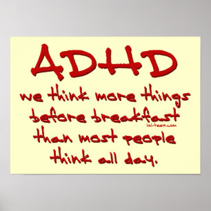 Poster ADHD Think More