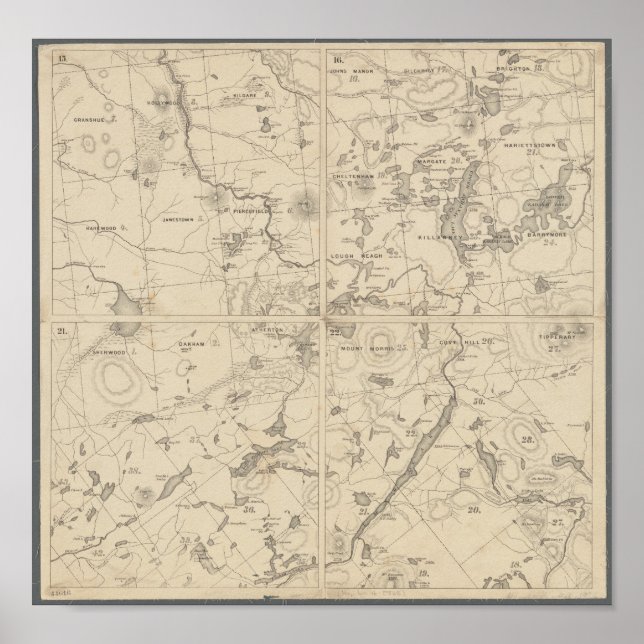 Poster Adirondack Lake Region Wall Art (Devant)