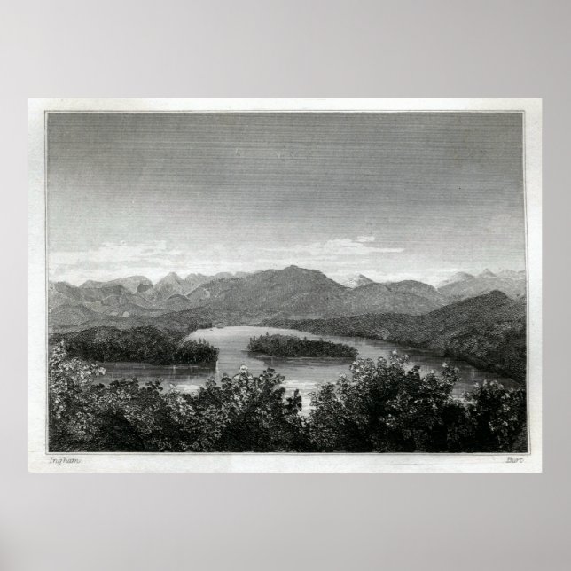Poster Adirondacks du lac Sanford (Devant)