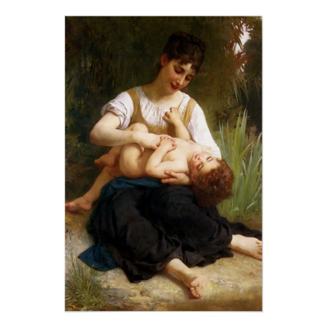 Poster Adolphus Child And Ado par William Bouguereau (Devant)