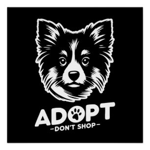 Poster Adoptez, n'achetez pas 3