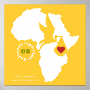 Poster Adoption Gotcha Day - Poème commémoratif