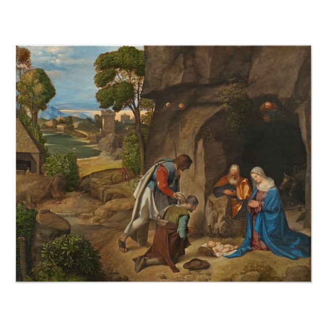Poster Adoration des bergers, 1505-10 (Devant)