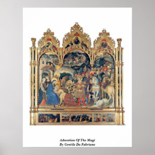 Poster Adoration des Magi par Gentile da Fabriano