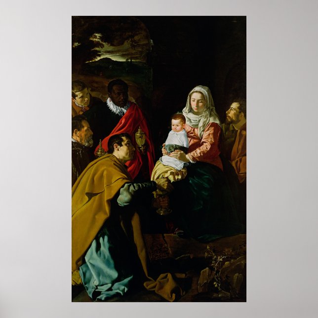 Poster Adoration des rois, 1619 (Devant)