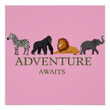 Adventure Awaits - Vintage Binoculars and Mountain