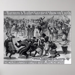 Poster advertising, 'The Barnum and Bailey