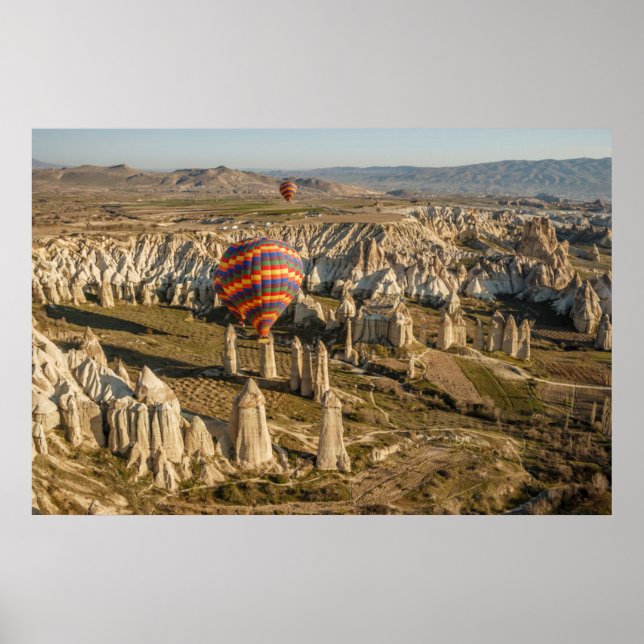 Poster Aerial View Of Hot Air Balloons, Cappadocia 2 (Devant)