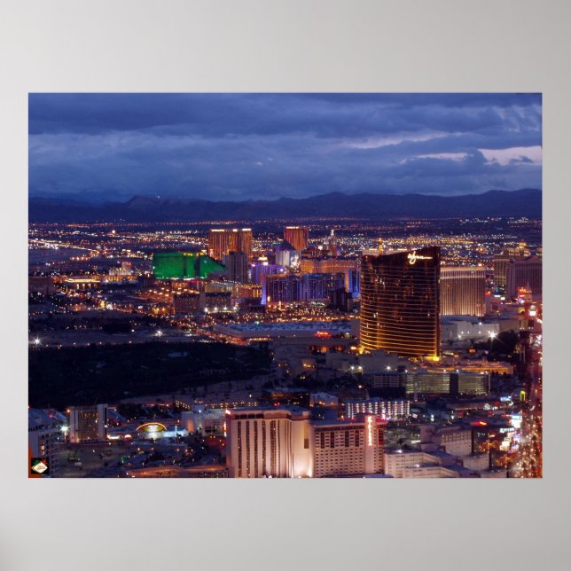 Poster aérien Las Vegas Strip Imprimer (Devant)