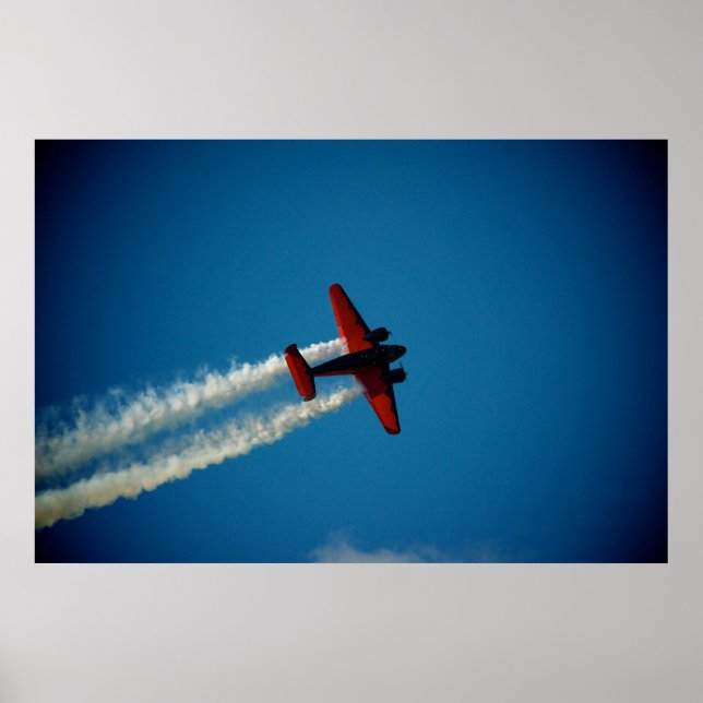 Poster Aéronefs classiques Beech 18 (Devant)