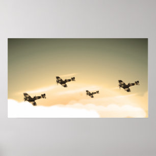 Poster Aéronefs vintages