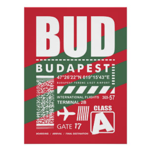 Poster Aéroport BUD de Budapest