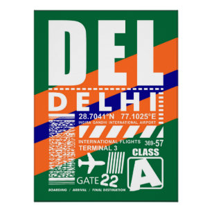 Poster Aéroport de Delhi