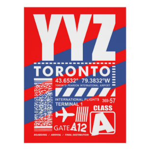 Poster Aéroport de Toronto YYZ