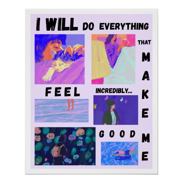 Poster aesthetic collage mental health comforting  (Devant)
