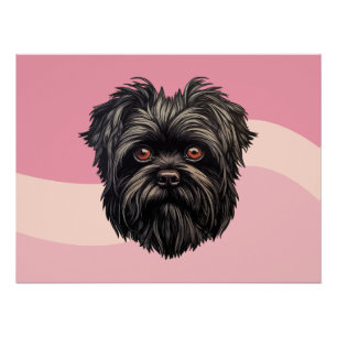 Poster Affenpinscher Monkey Dog Affens Terrier