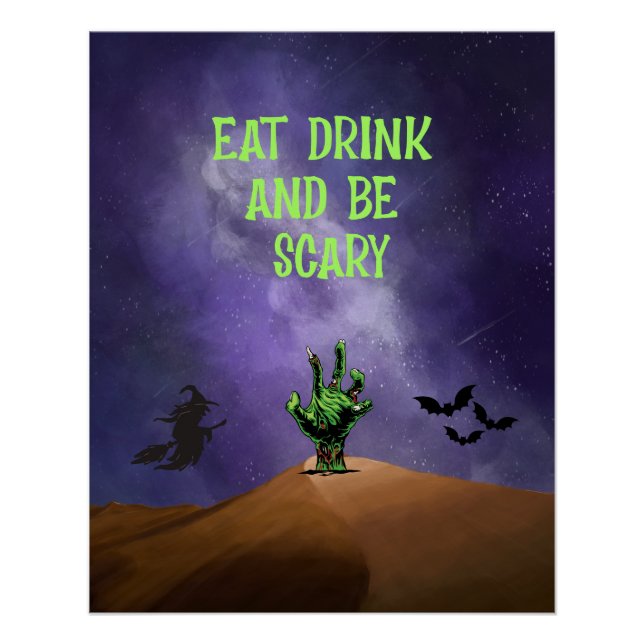 Poster Affichage de l'affiche Déplaisante Halloween (Devant)