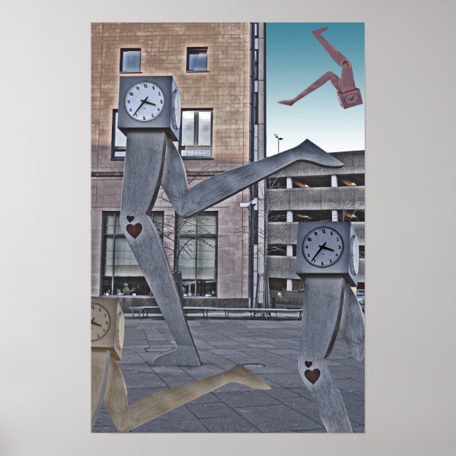 Poster Affichage des horloges en cours (Devant)