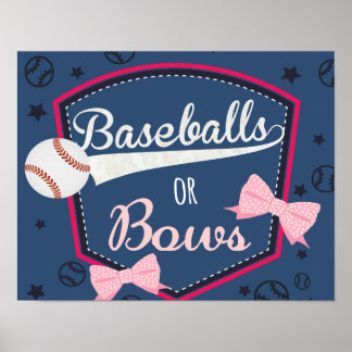 Poster affichage genre - baseball ou arcs