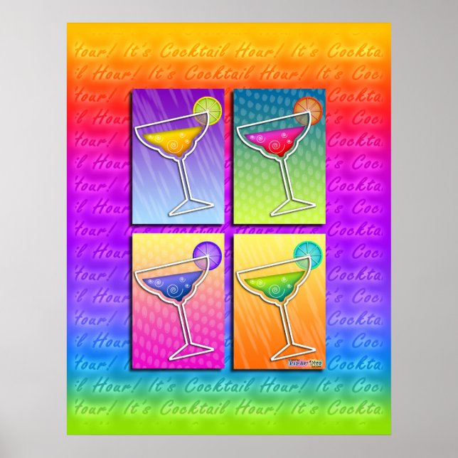Poster Affiche, Art - Pop Art Margaritas (Devant)