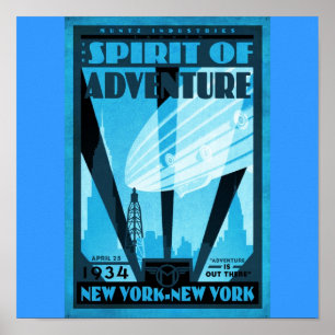 Poster Affiche-Cru Voyage-Nouvel York