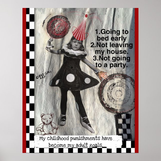 -POSTER affiche d'art pour les filles (Devant)