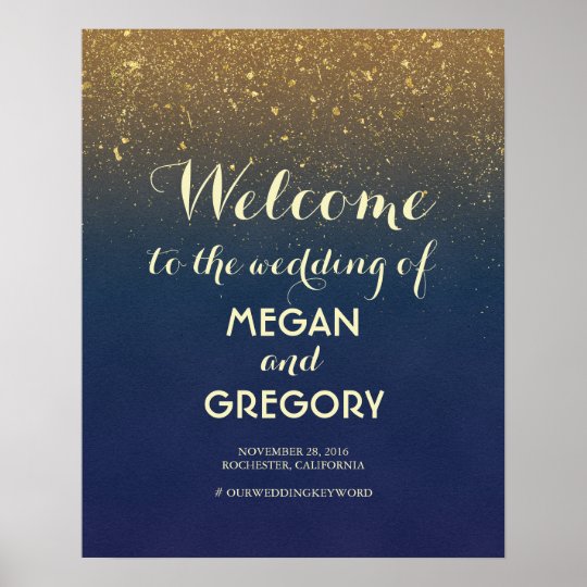 Poster Affiche De Bienvenue Vintage De Mariage De Parties Zazzle Fr