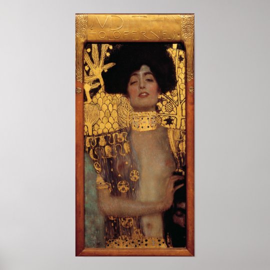 Poster Affiche de Klimt Judith Zazzle.fr