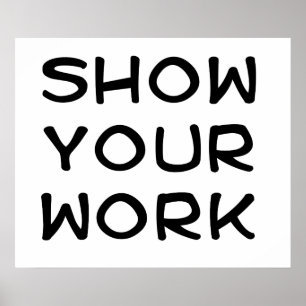 Poster Afficher votre travail